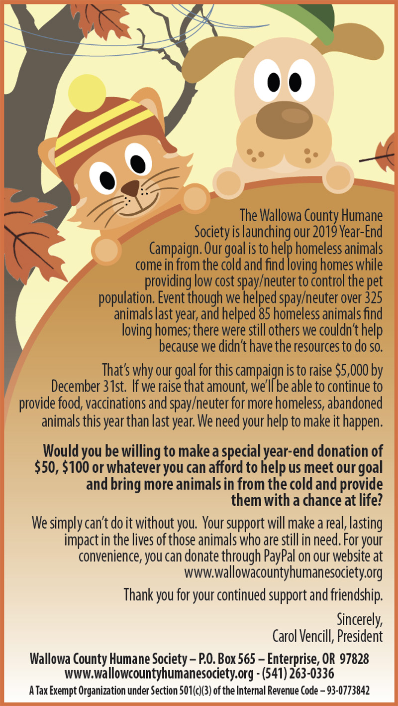 2019 end of year fund raiser