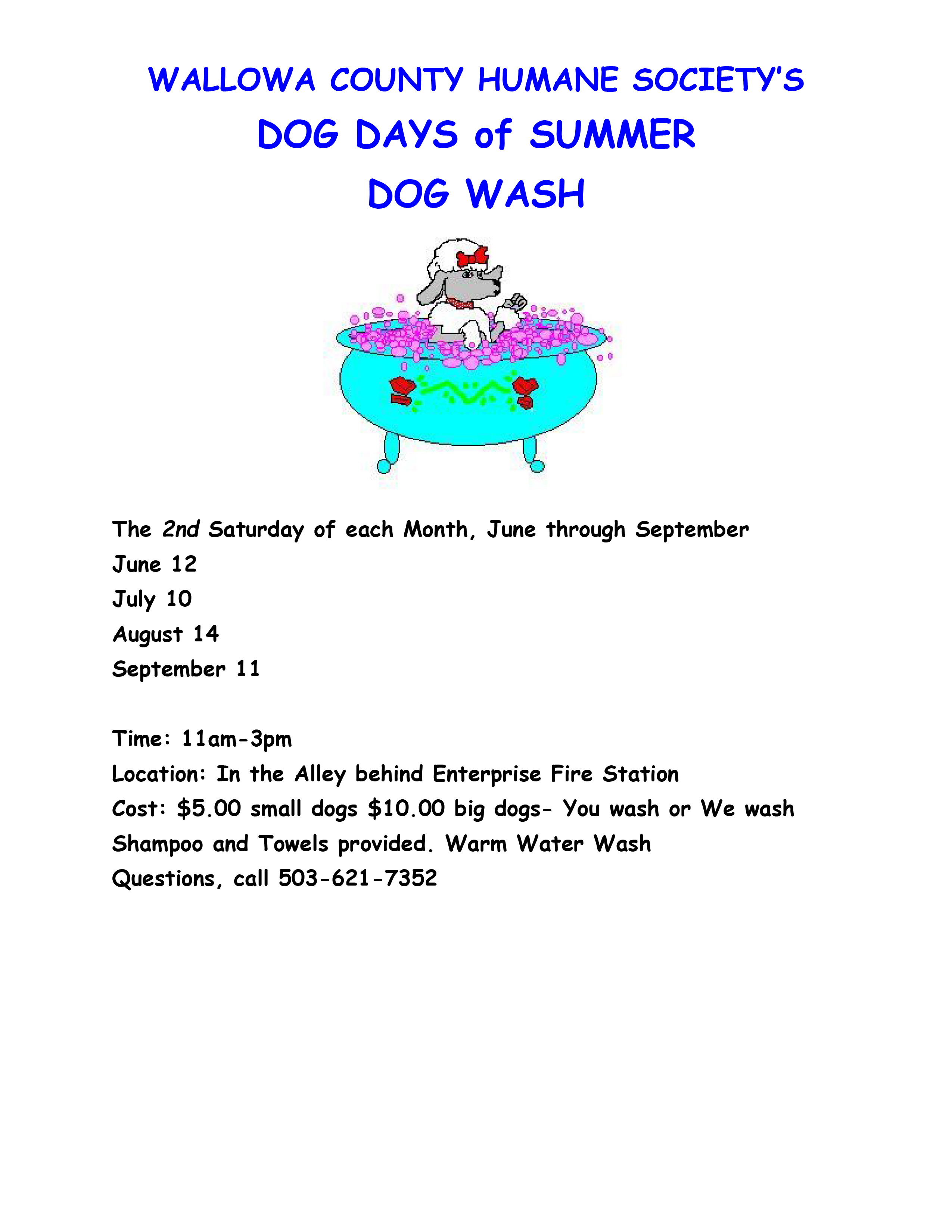 WCHS DOGWASH